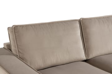 Hörnsoffa Leonora Sammet - Beige - Möbler - Soffa - Hörnsoffa