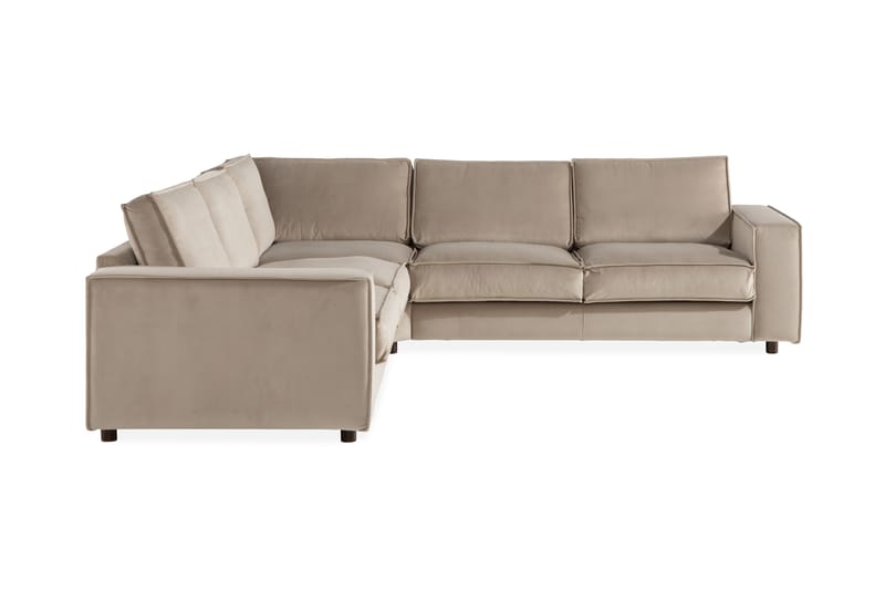 Hörnsoffa Leonora Sammet - Beige - Möbler - Soffa - Hörnsoffa