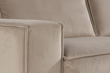 Hörnsoffa Leonora Sammet - Beige - Möbler - Soffa - Hörnsoffa