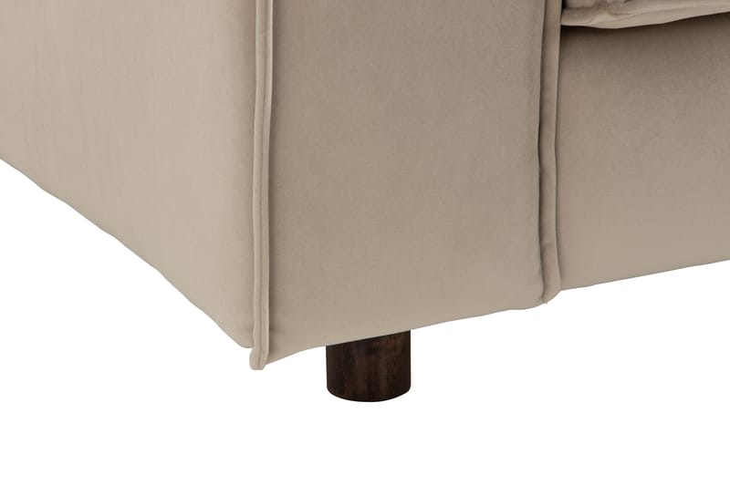 Hörnsoffa Leonora Sammet - Beige - Möbler - Soffa - Hörnsoffa