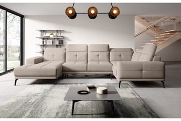 Hörnsoffa m. Divan Hagami - Beige - Möbler - Soffa - Hörnsoffa - Hörnsoffa med divan