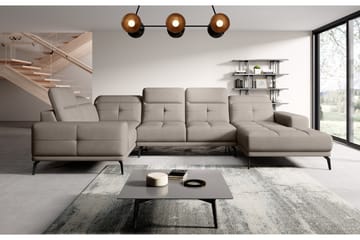 Hörnsoffa m. Divan Hagami - Beige - Möbler - Soffa - Hörnsoffa - Hörnsoffa med divan