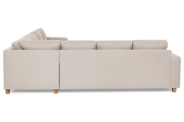 Crazy 6-sits Vänstervänd U-formad Large Hörnsoffa med divan i Tyg - Beige - Möbler - Soffa - Hörnsoffa - Hörnsoffa med divan