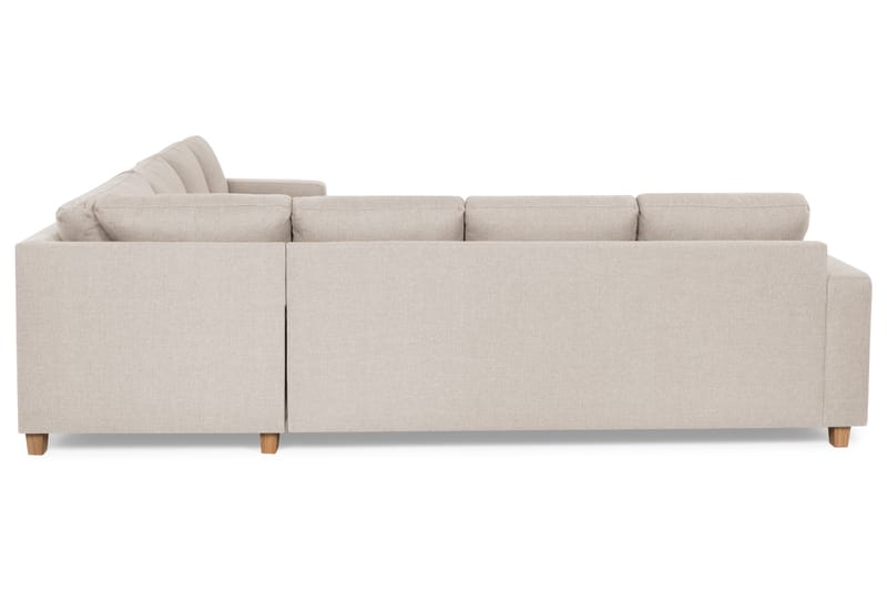 Crazy 6-sits Vänstervänd U-formad Large Hörnsoffa med divan i Tyg - Beige - Möbler - Soffa - Hörnsoffa - Hörnsoffa med divan