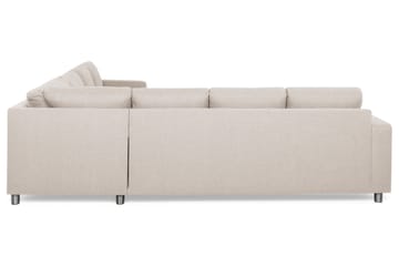 Crazy 6-sits Vänstervänd U-formad Large Hörnsoffa med divan i Tyg - Beige - Möbler - Soffa - Hörnsoffa - Hörnsoffa med divan