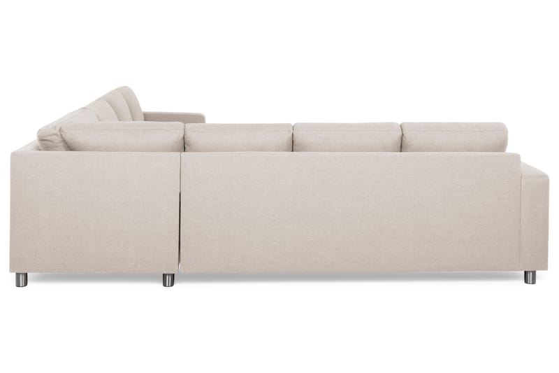 Crazy 6-sits Vänstervänd U-formad Large Hörnsoffa med divan i Tyg - Beige - Möbler - Soffa - Hörnsoffa - Hörnsoffa med divan