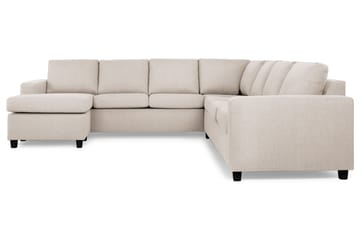 Crazy 6-sits Vänstervänd U-formad Large Hörnsoffa med divan i Tyg - Beige - Möbler - Soffa - Hörnsoffa - Hörnsoffa med divan