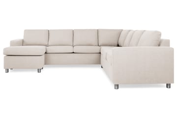 Crazy 6-sits Vänstervänd U-formad Large Hörnsoffa med divan i Tyg - Beige - Möbler - Soffa - Hörnsoffa - Hörnsoffa med divan