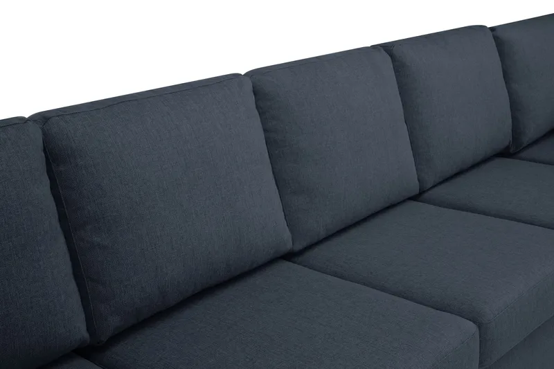 Crazy 7-sits Högervänd U-formad XX-Large Hörnsoffa med divan i Tyg - Blå - Möbler - Soffa - Hörnsoffa - Hörnsoffa med divan