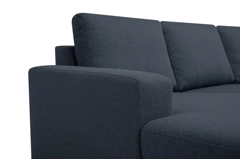 Crazy 7-sits Högervänd U-formad XX-Large Hörnsoffa med divan i Tyg - Blå - Möbler - Soffa - Hörnsoffa - Hörnsoffa med divan
