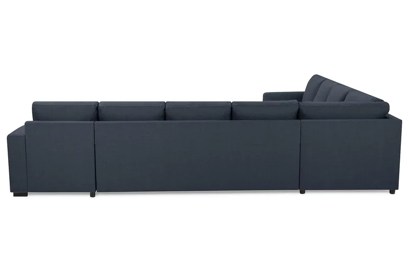 Crazy 7-sits Högervänd U-formad XX-Large Hörnsoffa med divan i Tyg - Blå - Möbler - Soffa - Hörnsoffa - Hörnsoffa med divan