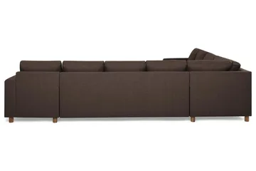 Crazy 7-sits Högervänd U-formad XX-Large Hörnsoffa med divan i Tyg - Brun - Möbler - Soffa - Hörnsoffa - Hörnsoffa med divan