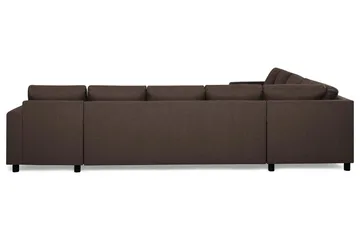 Crazy 7-sits Högervänd U-formad XX-Large Hörnsoffa med divan i Tyg - Brun - Möbler - Soffa - Hörnsoffa - Hörnsoffa med divan