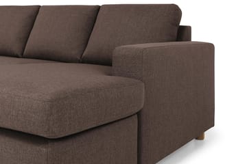 Crazy 7-sits Högervänd U-formad XX-Large Hörnsoffa med divan i Tyg - Brun - Möbler - Soffa - Hörnsoffa - Hörnsoffa med divan