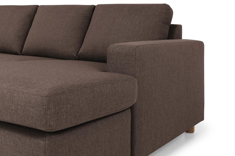 Crazy 7-sits Högervänd U-formad XX-Large Hörnsoffa med divan i Tyg - Brun - Möbler - Soffa - Hörnsoffa - Hörnsoffa med divan