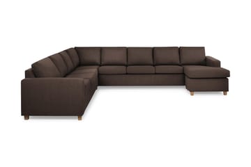 Crazy 7-sits Högervänd U-formad XX-Large Hörnsoffa med divan i Tyg