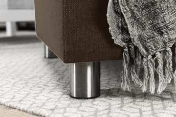 Crazy 7-sits Högervänd U-formad XX-Large Hörnsoffa med divan i Tyg - Brun - Möbler - Soffa - Hörnsoffa - Hörnsoffa med divan