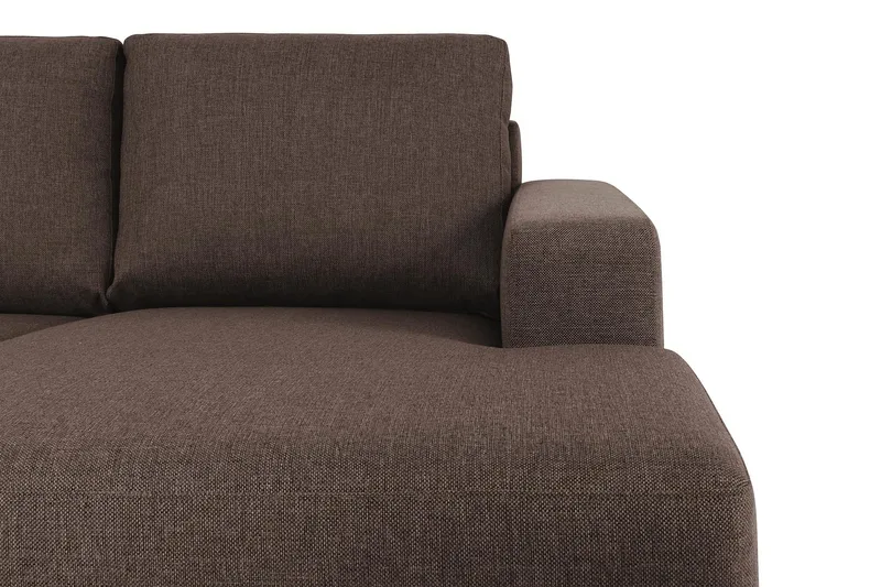 Crazy 7-sits Högervänd U-formad XX-Large Hörnsoffa med divan i Tyg - Brun - Möbler - Soffa - Hörnsoffa - Hörnsoffa med divan