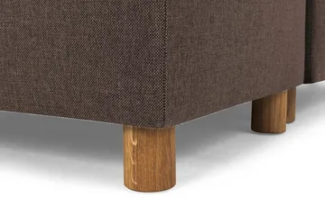 Crazy 7-sits Högervänd U-formad XX-Large Hörnsoffa med divan i Tyg - Brun - Möbler - Soffa - Hörnsoffa - Hörnsoffa med divan