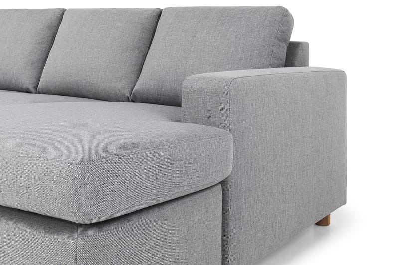 Crazy 7-sits Högervänd U-formad XX-Large Hörnsoffa med divan i Tyg - Grå - Möbler - Soffa - Hörnsoffa - Hörnsoffa med divan