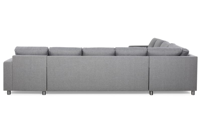 Crazy 7-sits Högervänd U-formad XX-Large Hörnsoffa med divan i Tyg - Grå - Möbler - Soffa - Hörnsoffa - Hörnsoffa med divan