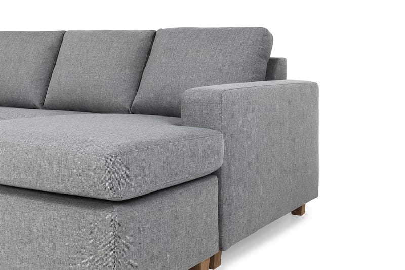 Crazy 7-sits Högervänd U-formad XX-Large Hörnsoffa med divan i Tyg - Grå - Möbler - Soffa - Hörnsoffa - Hörnsoffa med divan