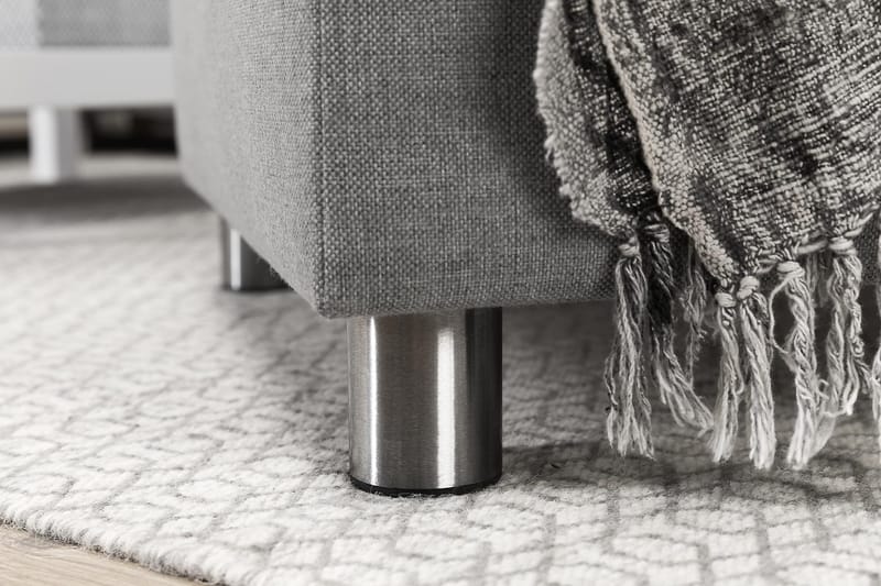 Crazy 7-sits Högervänd U-formad XX-Large Hörnsoffa med divan i Tyg - Grå - Möbler - Soffa - Hörnsoffa - Hörnsoffa med divan