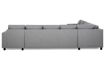 Crazy 7-sits Högervänd U-formad XX-Large Hörnsoffa med divan i Tyg - Grå - Möbler - Soffa - Hörnsoffa - Hörnsoffa med divan