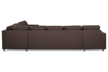 Crazy 7-sits Vändbar L-formad XX-Large Hörnsoffa i Tyg - Brun - Möbler - Soffa - Hörnsoffa