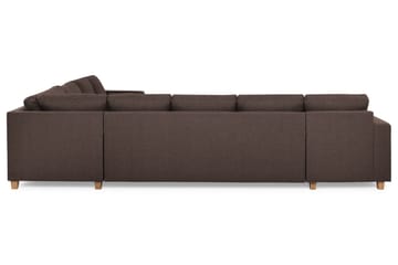 Crazy 7-sits Vändbar L-formad XX-Large Hörnsoffa i Tyg - Brun - Möbler - Soffa - Hörnsoffa