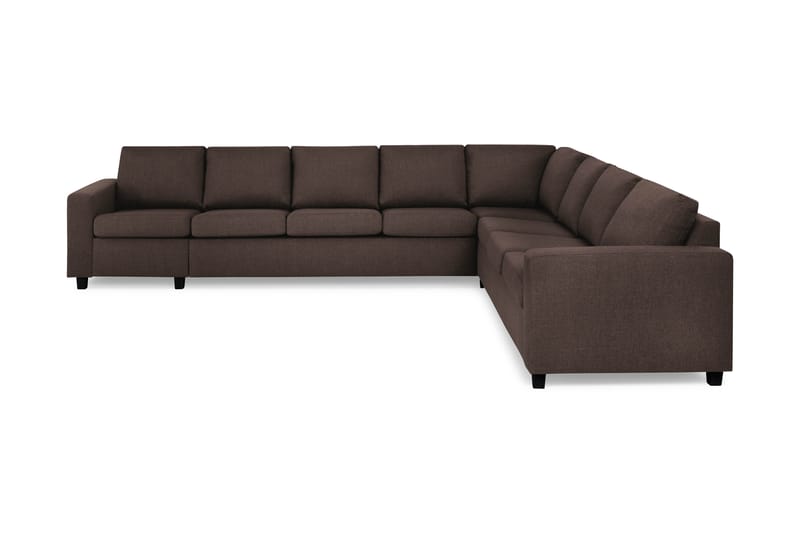 Crazy 7-sits Vändbar L-formad XX-Large Hörnsoffa i Tyg - Brun - Möbler - Soffa - Hörnsoffa