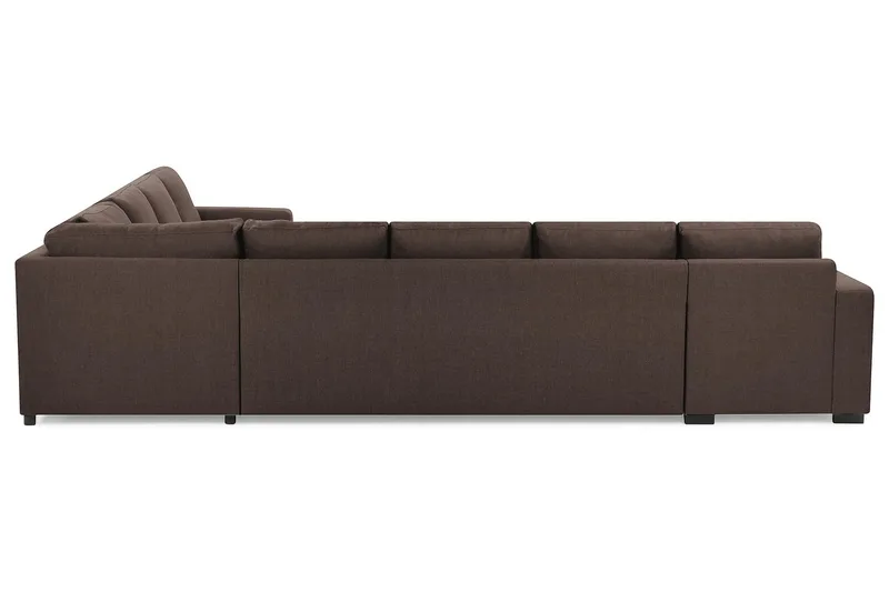 Crazy 7-sits Vändbar L-formad XX-Large Hörnsoffa i Tyg - Brun - Möbler - Soffa - Hörnsoffa