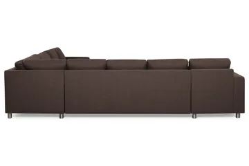 Crazy 7-sits Vändbar L-formad XX-Large Hörnsoffa i Tyg - Brun - Möbler - Soffa - Hörnsoffa