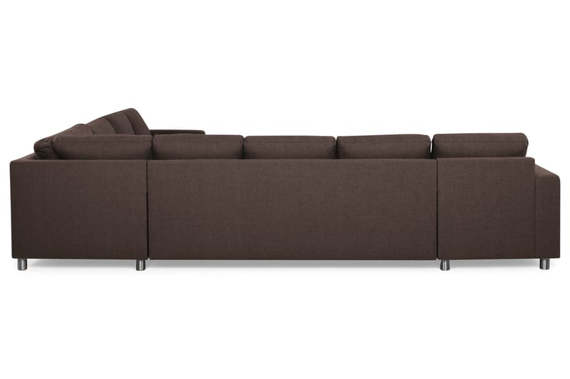 Crazy 7-sits Vändbar L-formad XX-Large Hörnsoffa i Tyg - Brun - Möbler - Soffa - Hörnsoffa