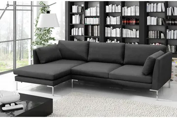 Octavius Divansoffa 278x162x86 cm - Mörkgrå - Möbler - Soffa - Bäddsoffa - Bäddsoffa divan