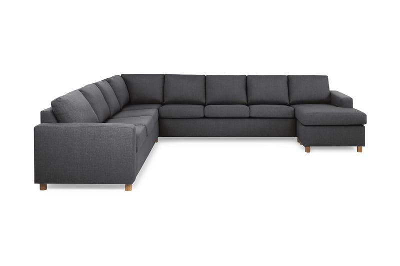 Hörnsoffa Nevada XXL med Divan Höger - Mörkgrå - Möbler - Soffa - Hörnsoffa - Hörnsoffa med divan
