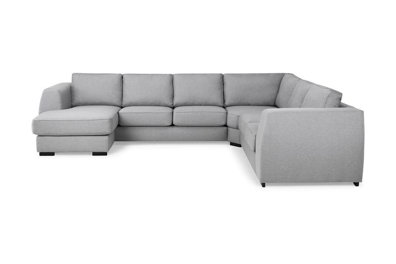 Hörnsoffa Ontario med Divan Vändbar - Ljusgrå - Möbler - Soffa - Hörnsoffa - Hörnsoffa med divan