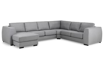 Hörnsoffa Ontario med Divan Vändbar - Ljusgrå - Möbler - Soffa - Hörnsoffa - Hörnsoffa med divan