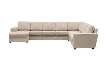 Hörnsoffa Rodrigo med Divan Vändbar - Beige - Möbler - Soffa - Hörnsoffa - Hörnsoffa med divan