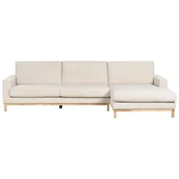Hörnsoffa Siggard - Ljusbeige - Möbler - Soffa - Divansoffa & schäslongsoffa - 4 sits soffa med divan