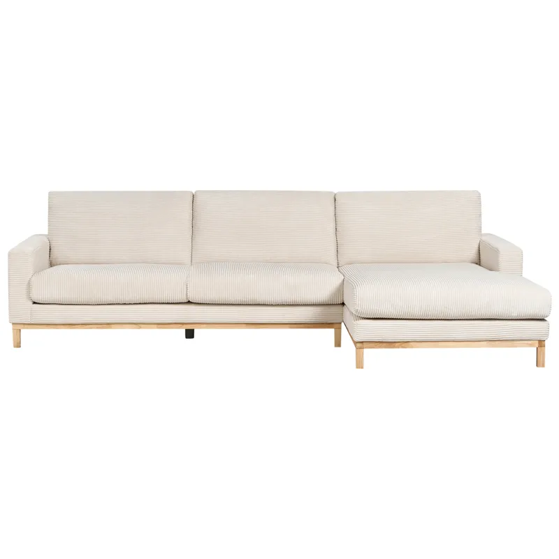 Hörnsoffa Siggard - Ljusbeige - Möbler - Soffa - Divansoffa & schäslongsoffa - 4 sits soffa med divan