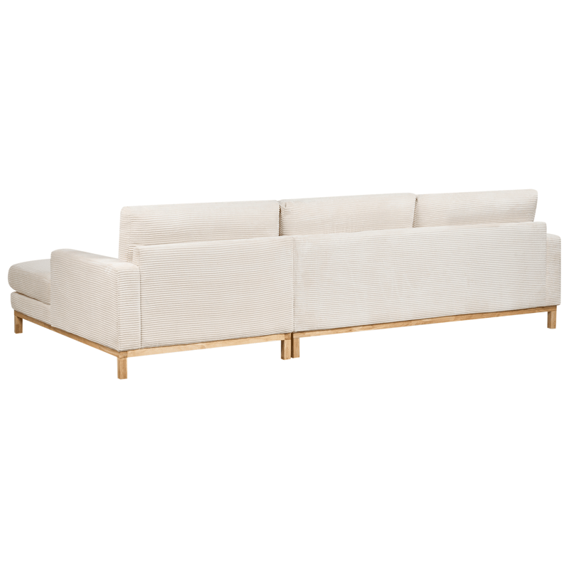 Hörnsoffa Siggard - Ljusbeige - Möbler - Soffa - Divansoffa & schäslongsoffa - 4 sits soffa med divan