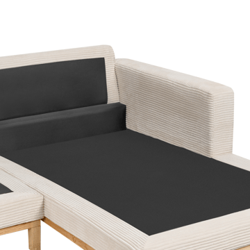 Hörnsoffa Siggard - Ljusbeige - Möbler - Soffa - Divansoffa & schäslongsoffa - 4 sits soffa med divan