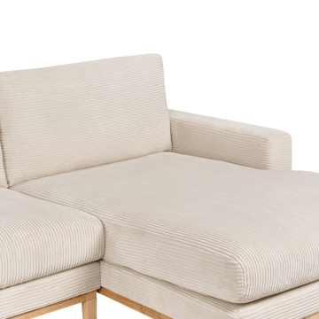 Hörnsoffa Siggard - Ljusbeige - Möbler - Soffa - Divansoffa & schäslongsoffa - 4 sits soffa med divan