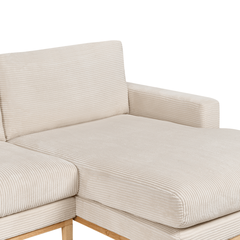 Hörnsoffa Siggard - Ljusbeige - Möbler - Soffa - Divansoffa & schäslongsoffa - 4 sits soffa med divan