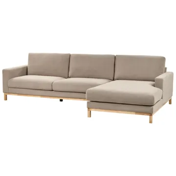 Hörnsoffa Siggard - Taupe - Möbler - Soffa - Divansoffa & schäslongsoffa - 4 sits soffa med divan