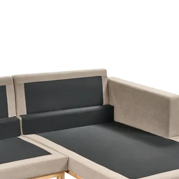 Hörnsoffa Siggard - Taupe - Möbler - Soffa - Divansoffa & schäslongsoffa - 4 sits soffa med divan