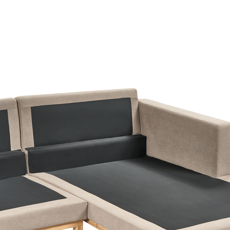 Hörnsoffa Siggard - Taupe - Möbler - Soffa - Divansoffa & schäslongsoffa - 4 sits soffa med divan