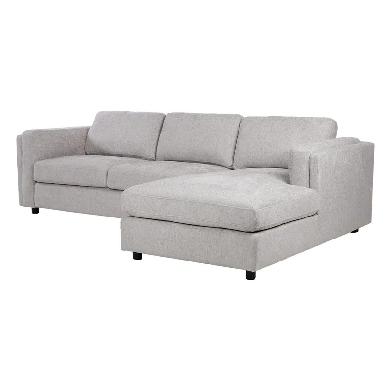 Hörnsoffa Ulnora Höger - Grå - Möbler - Soffa - Hörnsoffa - Hörnsoffa med divan