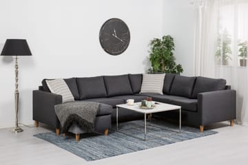 Hörnsoffa Yen med Divan Vändbar - Mörkgrå - Möbler - Soffa - Hörnsoffa - Hörnsoffa med divan